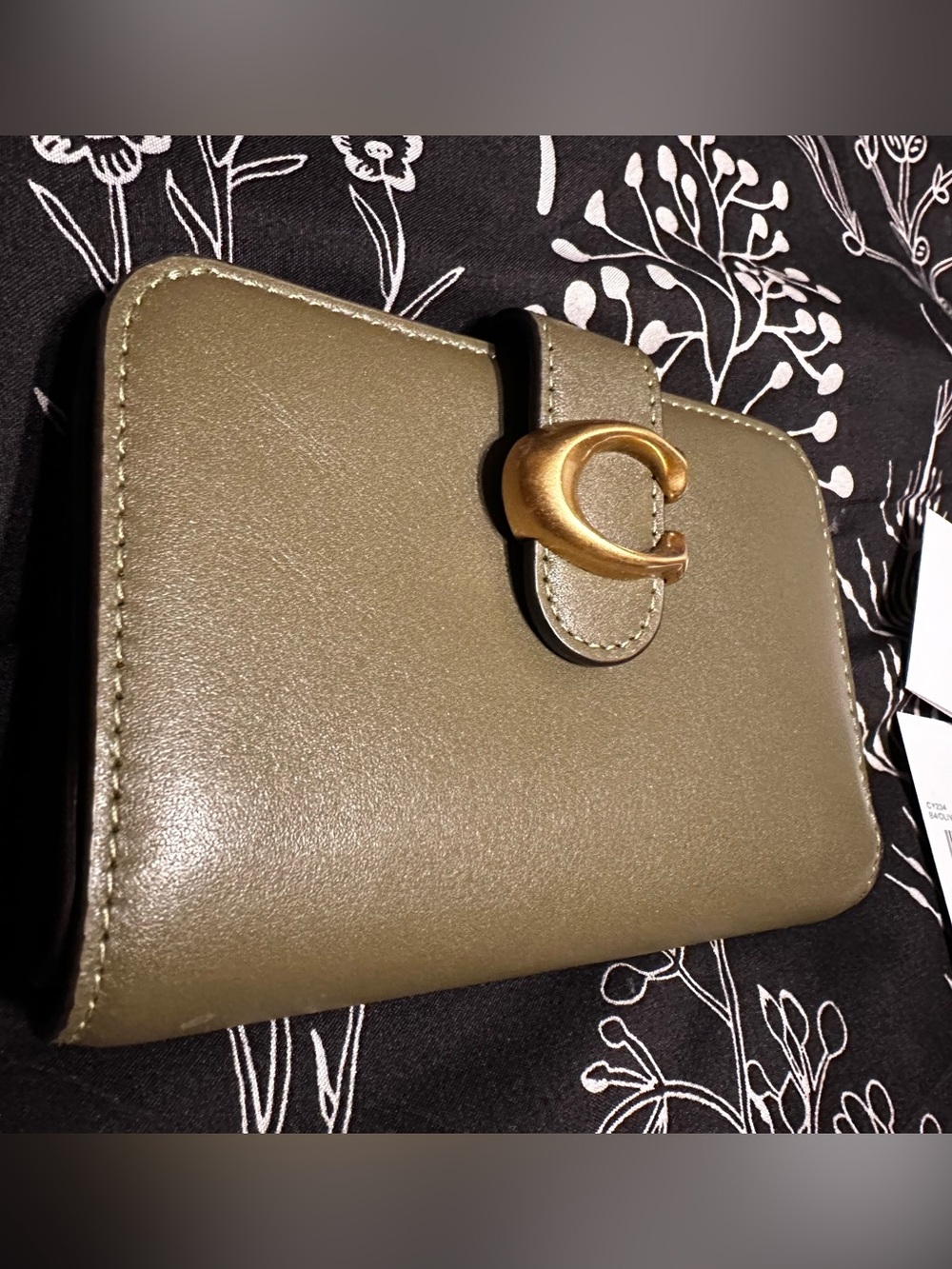 Coach Tabby Wallet in Olive Green and Brass